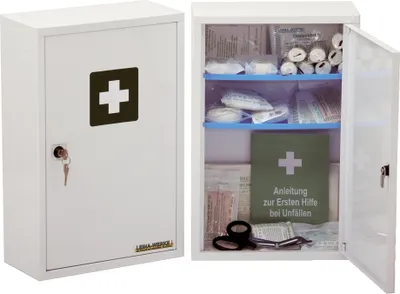 Immagine prodotto di Armadio di pronto soccorso LEINA Medisan D, senza contenuto, bianco