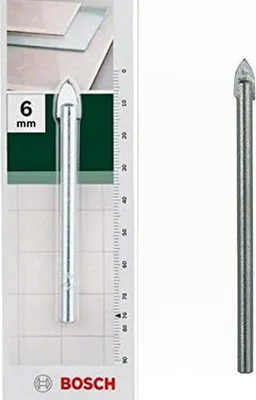 Produktbild von Bosch 2 609 255 467, Bohrer, Glasbohrer-Bit, 6 mm, 76 mm, Kachel, Ungehärtetes Glas, 6 mm