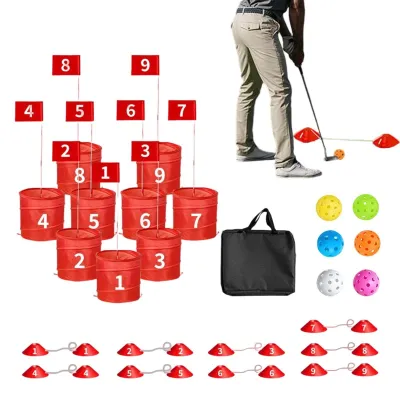 Produktbild von Golfset für den Außenbereich mit 9 Löchern und Zubehör