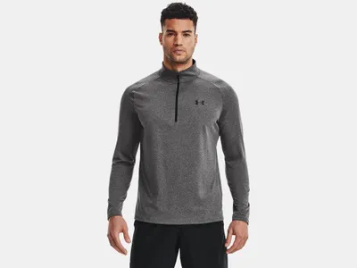 Produktbild von Under Armour T-Shirt Ua Tech 2.0 1/2 Zip-Grn 1328495-392__LG