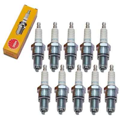 Produktbild von Zündkerzen Set NGK 10x BPR7ES Zündkerze entstört, 19,0mm Langgewinde Ø 14,0mm Hex 20,8mm, Elektrodenabstand 0,85mm, Wärmewert 7, 2023 / 97416