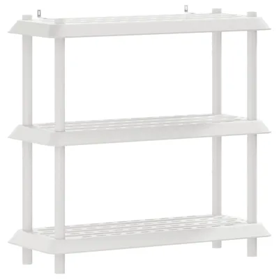 Image de Étagère de rangement moderne avec 3 niveaux, de couleur blanche