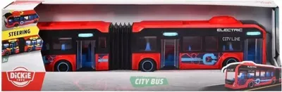 Obrázek produktu pro Dickie Toys City bus kloubový červený autobus 32 cm