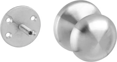 Produktbild von Haustürknopf Intersteel rund feststehend Edelstahl Ø 58 mm einseitige Montage 1 Stück