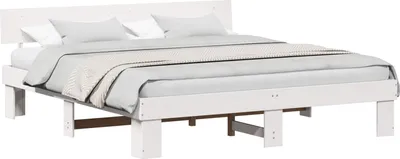Immagine prodotto di Struttura del letto Bianco 200 x 200 cm Pino massello