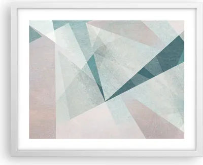 Produktbild von Gerahmtes Poster - Weißer Rahmen - Abstraktion modern - 50x40 cm - Wand Bild - Wanddeko - Wandbilder - Kunstposter - Wandposter - Bilderrahmen - Bilder - Kunstdruck - Wandbild - P2WAA50x40-3947