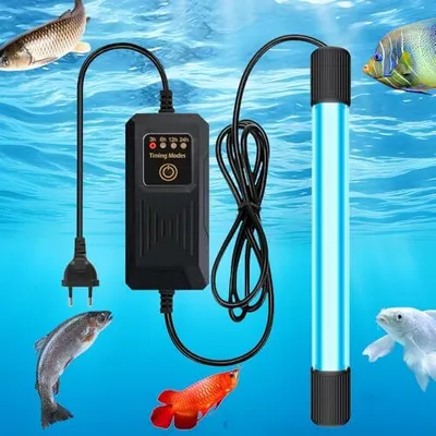 Produktbild von Aquarium UV -Sterilisatorlicht, 11 W Hauslampe, Lichtaquarium, Timer, Klärer Reinigungsaquarien, Pools, Fishbowl