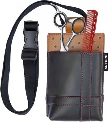 Image de Etui , Poche Pour Ciseaux Et Outils De Coiffure , Black-Brown Artero