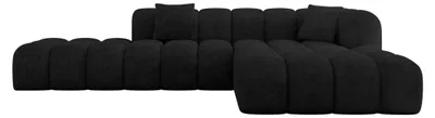 Produktbild von ALTDECOR Ecksofa in L-Form OLEA-L2 - 289x176x71 cm Schwarz - Corner Sofa Bett Eckcouch Couch Wohnlandschaft Cauchsofa