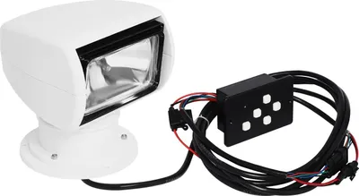 Zdjęcie produktu dla Reflektor na łódź – reflektor LED – 12 V DC – 100 W – 2300 lm – IP66 – obrót o 355°/nachylenie o 72° – pilot zdalnego sterowania