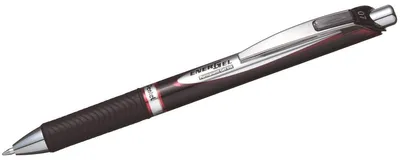 Produktbild von Pentel BLP77-BX, Ausziehbarer Gelschreiber, Rot, Schwarz, Silber, Rund, Polycarbonat (PC), Beidhändig