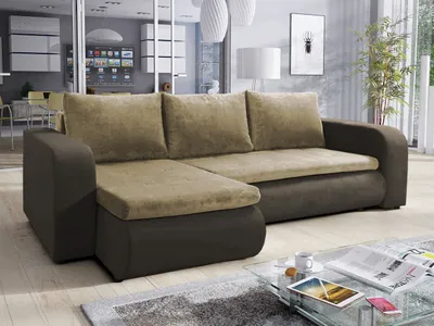 Produktbild von MIRJAN24 Ecksofa Brooklyn, Eckouch mit Bettkasten und Schlaffunktion, Couchgarnitur, Polsterecke vom Hersteller (Zetta 294 + Zetta 291)