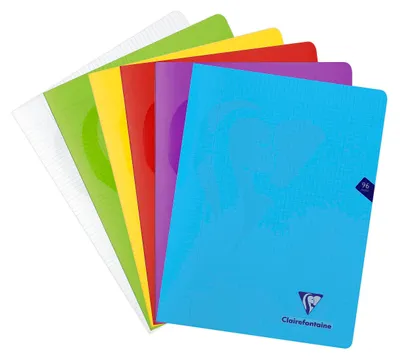Produktbild von Clairefontaine Heft Mimesys, DIN A4+, 48 Blatt, kariert, farbig sortiert