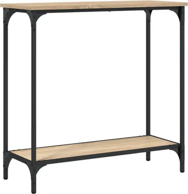 Obrázek produktu pro vidaXL Konzolový stolek Sonoma dub 75 x 30,5 x 75 cm materiál na bázi dřeva