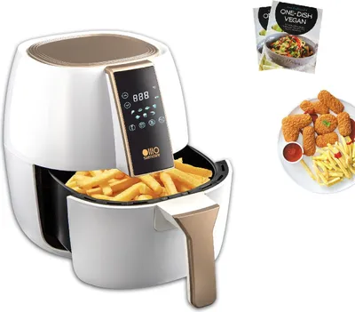 Produktbild von Fine Life Pro Heißluftfritteuse Air Fryer K56, 1400 W, Automatische Abschaltung, Mit Überhitzungsschutz, mit Alarm/Anzeige