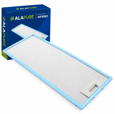 Productafbeelding van Alapure metalen filter, geschikt voor AEG 4055241147, afmetingen 455x185x8 mm