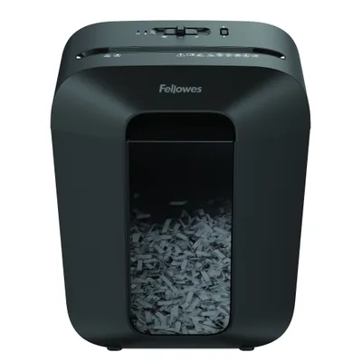 Produktbild von Mikroschnitt-Aktenvernichter Fellowes LX45 17 L 4 x 37 mm 8 Seiten Schwarz