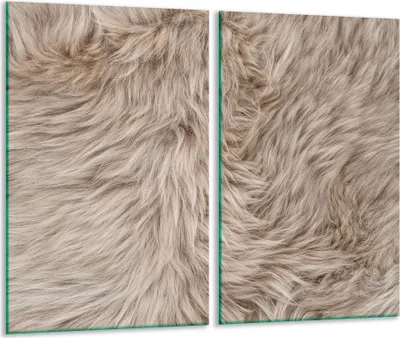 Produktbild von Herdabdeckplatten 2 teilig 30x52 Glaskeramikfeld Abdeckung Glas Steine