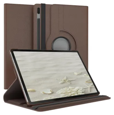 Produktbild von EAZY CASE - Tablet Hülle für Samsung Galaxy Tab S7 FE / 5G Schutzhülle, Tablet Case 360° drehbar in Braun