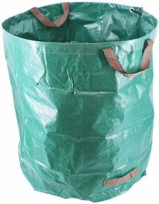 Produktbild von Famanu Gartenabfalltasche 272 Liter - Robust, Wasserabweisend und Selbststehend mit 4 Griffen