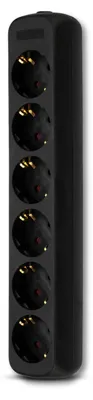 Obrázek produktu pro REV 0512391555, Vnitřní, Černá, 6 AC zásuvky / AC zásuvek, 250 V, 50 Hz, 3500 W
