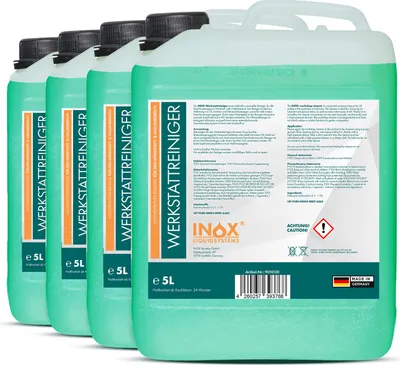 Produktbild von INOX® Werkstattreiniger Konzentrat, 4x5L - Bodenreiniger Industriereiniger