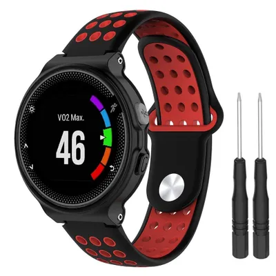 Obrázok produktu pre Garmin Forerunner 235 Silicone Sport remienok, Black/Red