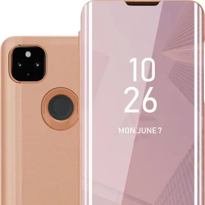 Obrázek produktu pro Cadorabo Pouzdro na mobilní telefon pro Google PIXEL 4A v růžovém krytu Zadní kryt Ochranné pouzdro typu kniha Pouzdro typu kniha