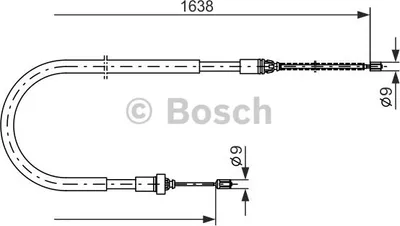 Produktbild von Bosch Seilzug, Feststellbremse  1 987 477 586