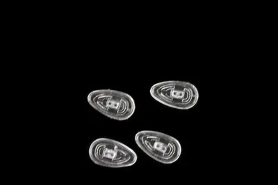 Image de Plaquettes en silicone pour lunettes avec système à clic (en forme de goutte 15 mm)