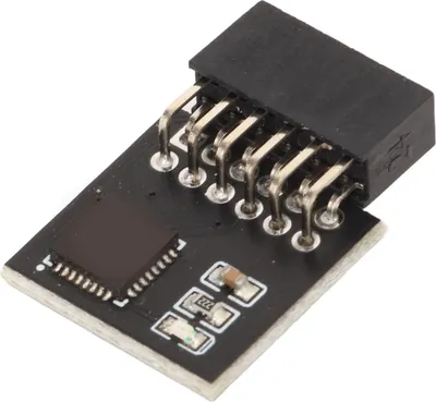 Obrázok produktu pre TPM 2.0 Modul SPI rozhranie Stabilný vysoko bezpečný odolný materiál 12Pin SPI modul pre MSI základné dosky DDR4 pamäť