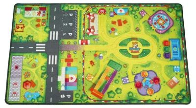 Produktbild von Spielkleed Pretpark, 90 x 150 cm, Kindertapijt, für Kinderzimmer