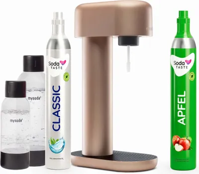 Obrázok produktu pre Špeciálna ponuka: výrobník perlivej vody Ruby (meď) + fľaša CO2 jablko