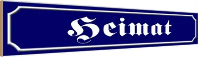 Produktbild von vianmo Holzschild 10x46 cm Heimat Dekoration