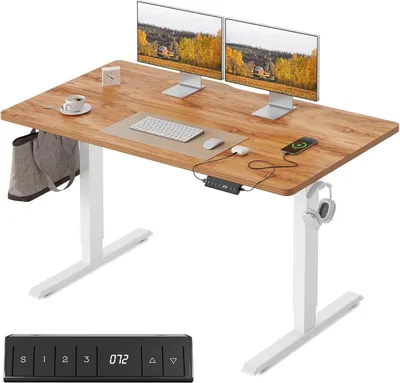 Produktbild von FEZIBO Schreibtisch Elektrisch Höhenverstellbar 120x60 cm Memory-Steuerung Homeoffice