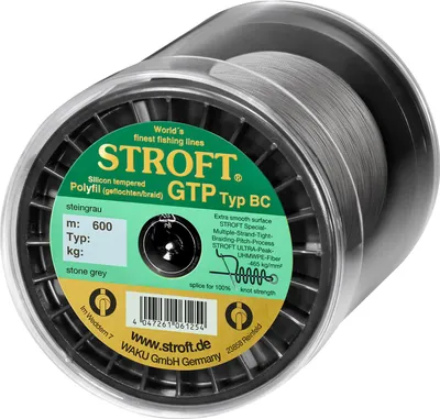 Produktbild von Stroft GTP Typ BC Baitcaster Schur Geflochten Grau 600m BC5 0,25mm 13kg