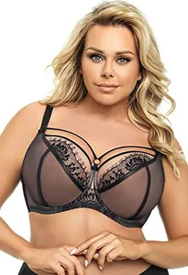 Produktbild von Gorsenia damen soft bh softschale bügel große größen k496 paradise , schwarz, 75g