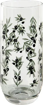 Produktbild von Clayre & Eef Wasserglas 280 ml Glas Olivenzweig
