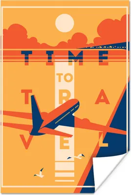 Produktbild von MuchoWow® Poster Reisen - Flugzeug - Zitate 20x30 cm - Papierdruck