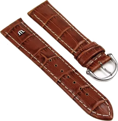 Produktbild von Maurice Lacroix Uhrarmband Leder Krokooptik braun 20mm 273062023S-HN
