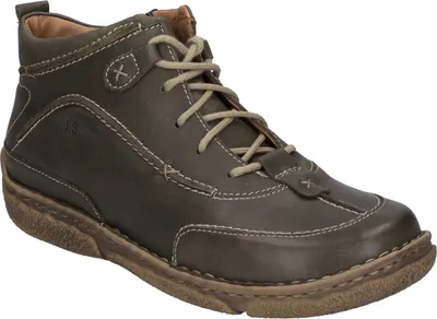 A single Josef Seibel women's lace-up boot is shown against a white background.