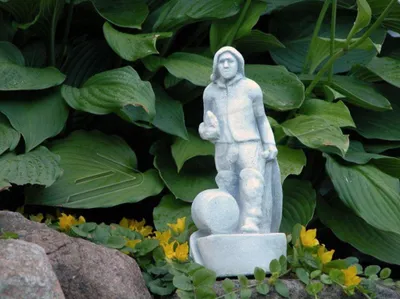 Produktbild von Garten Dekoration Fischer Statue Skulptur Figuren Skulpturen Designer Figur 549