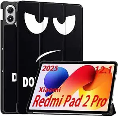 Immagine prodotto di Custodia a libro per Xiaomi Redmi Pad 2 Pro, realizzata in ecopelle, con protezione a 360°