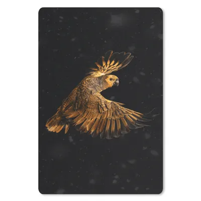 Produktbild von MuchoWow® Mauspad Mousepad Papagei - Vogel - Orange 18x27 cm - Mousepads - Maus Mat - Pad - Mausunterlage