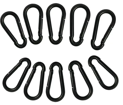 Productafbeelding van Karabinerhaken Heavy Duty van Staal - Set van 4 Stuks voor Buitensport