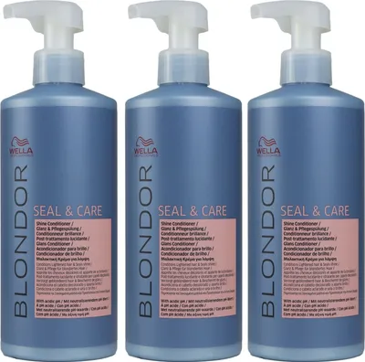 Produktbild von Wella Blonde Seal & Care 3 x 500 ml Glanz & Pflegespülung Set