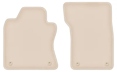 Produktbild von DURBAN Beige Velours-Fußmatten vorne für Infiniti Q50 Limousine (2013-)