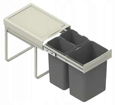 Produktbild von Rejs JC601 Mülltrennsystem für 40cm Schrank 3 Fächer