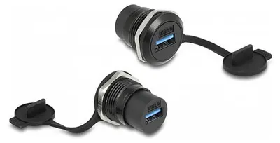 Productafbeelding van Delock USB 3.2 Gen 1 Type-A inbouwconnector met stofkap