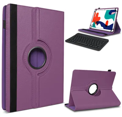 Produktbild von Tablet Schutz Hülle für Huawei MatePad Pro 10.8 Tastatur Tasche Bluetooth QWERTZFarbe 360 Uni:Lila